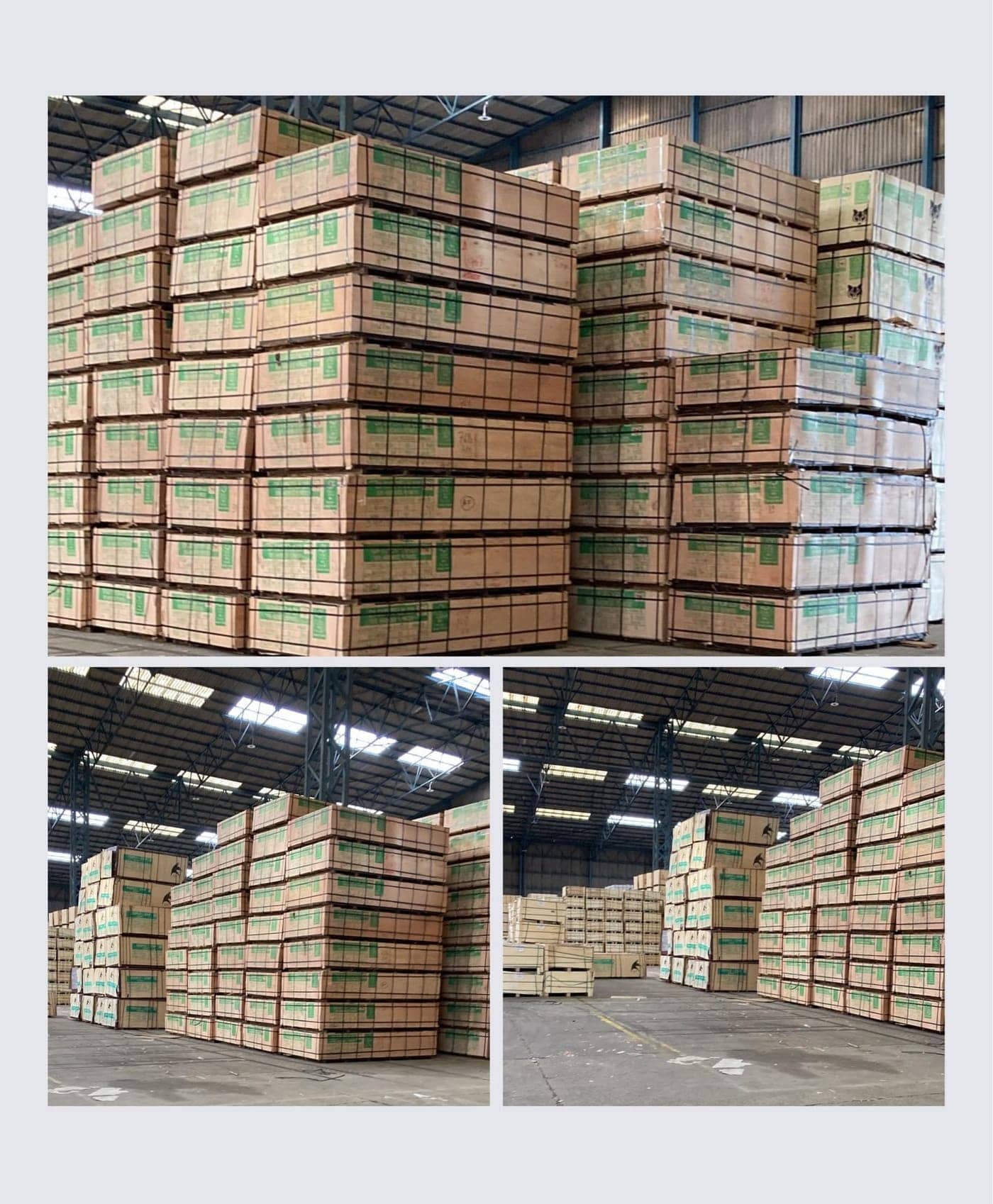 Loading packs of panels in China